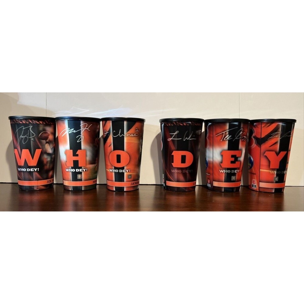 NEW Limited Edition Skyline Chili Cincinnati Bengals Cup Complete SET of 6